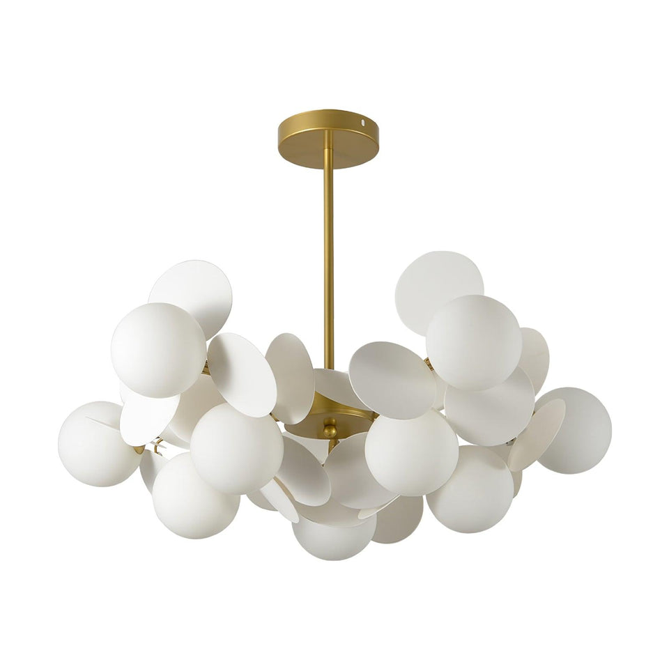 Off White Tree Chandelier Light Fixture-Lighting > Chandeliers & Pendant Lights-casanuva-casanuva