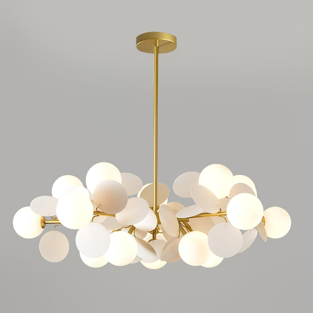 Off White Tree Chandelier Light Fixture-Lighting > Chandeliers & Pendant Lights-casanuva-casanuva