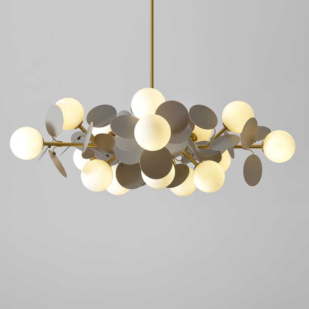 Off White Tree Chandelier Light Fixture-Lighting > Chandeliers & Pendant Lights-casanuva-casanuva