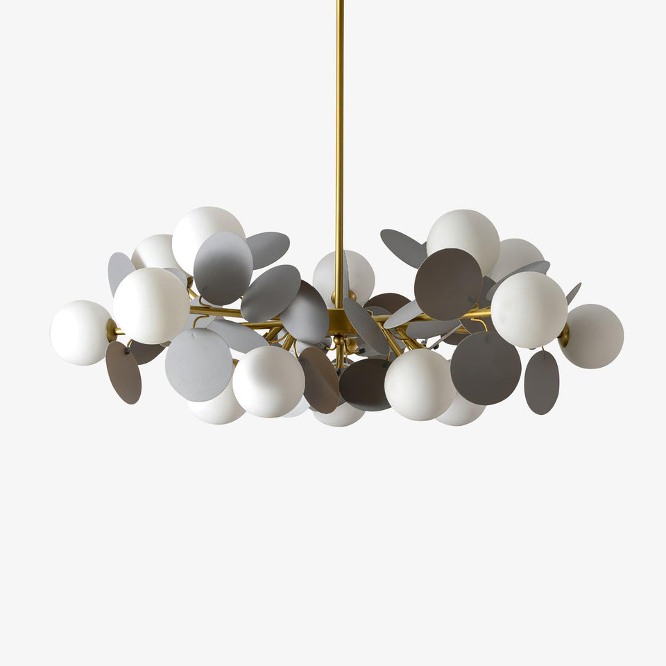 Off White Tree Chandelier Light Fixture-Lighting > Chandeliers & Pendant Lights-casanuva-casanuva