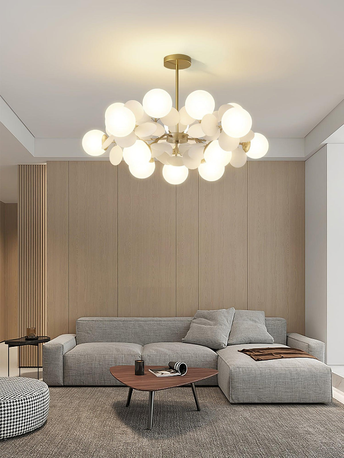 Off White Tree Chandelier Light Fixture-Lighting > Chandeliers & Pendant Lights-casanuva-casanuva