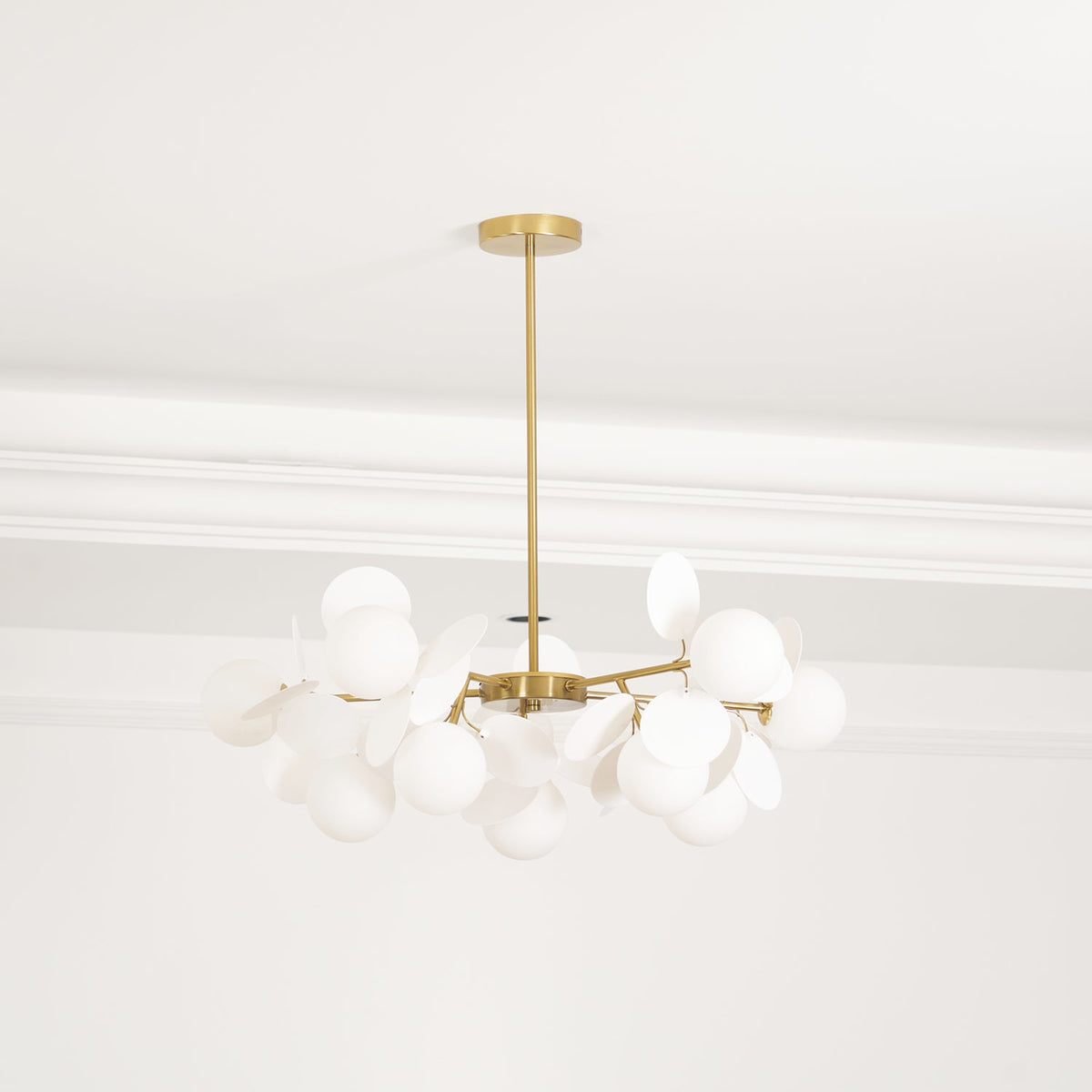 Off White Tree Chandelier Light Fixture-Lighting > Chandeliers & Pendant Lights-casanuva-casanuva