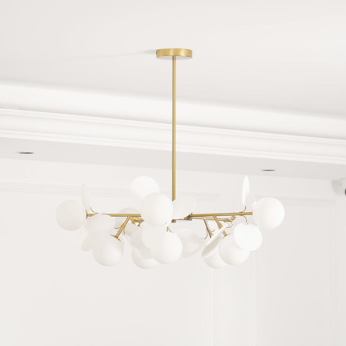 Off White Tree Chandelier Light Fixture-Lighting > Chandeliers & Pendant Lights-casanuva-casanuva
