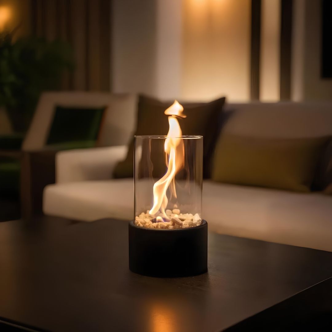 Oil Lamp Everlasting Flame-Home Decor > Decorative Accessories-casanuva-Black-Medium-casanuva