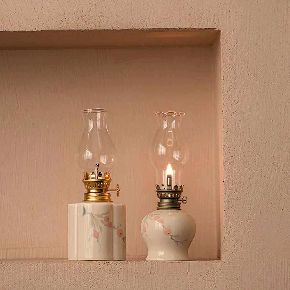 Oil Lantern with Adjustable Flame and Durable Design-Home Decor > Decorative Accessories-casanuva-casanuva