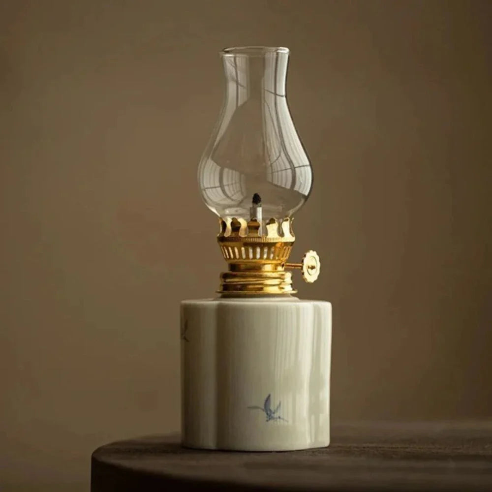 Oil Lantern with Adjustable Flame and Durable Design-Home Decor > Decorative Accessories-casanuva-Orchid Mist-Classic-casanuva