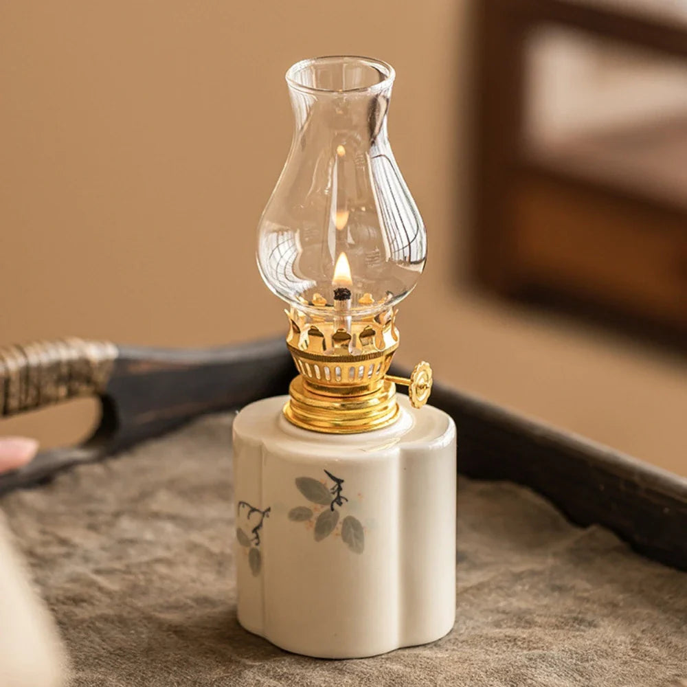 Oil Lantern with Adjustable Flame and Durable Design-Home Decor > Decorative Accessories-casanuva-Sweet Osmanthus-Classic-casanuva