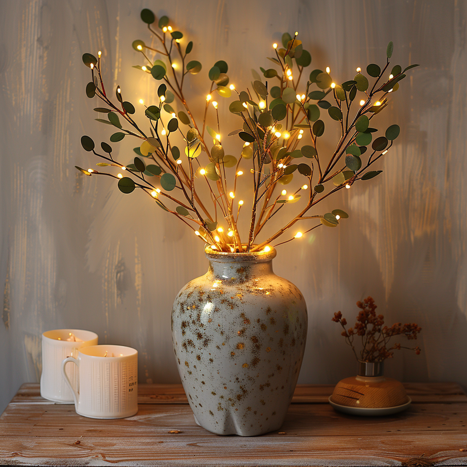 Orchid Branch LED Light String for Charming Atmosphere-Lighting > Ambient Lighting-casanuva-casanuva