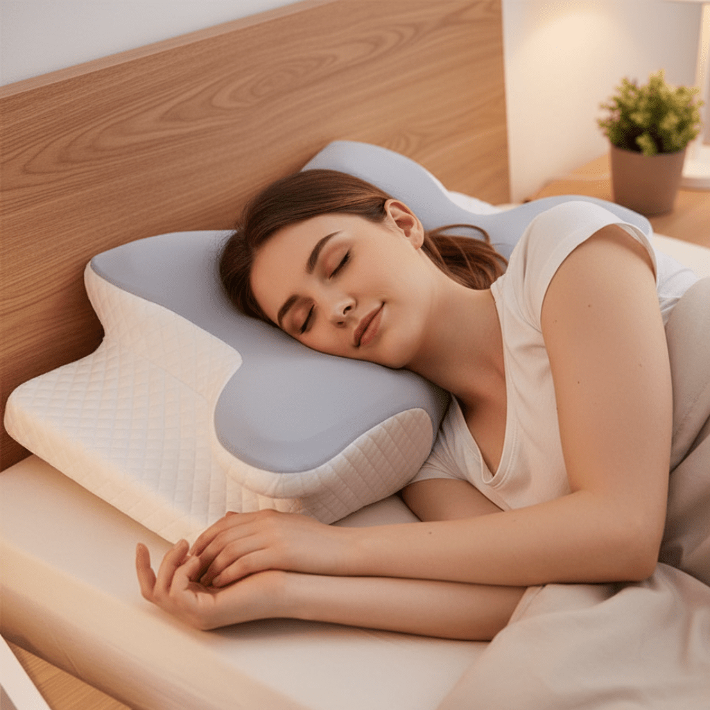 Orthopaedic Memory Foam Pillow for Neck and Shoulder Pain Relief-Bedding & Bath > Pillowcases-casanuva-casanuva