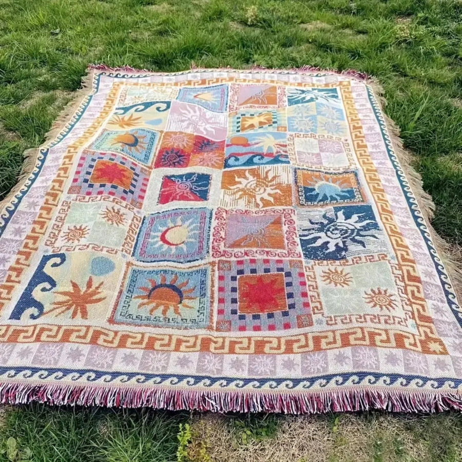 Outdoor Picnic Blanket Thick Washable Microfiber Tear-Resistant-Bedding & Bath > Blankets-casanuva-casanuva