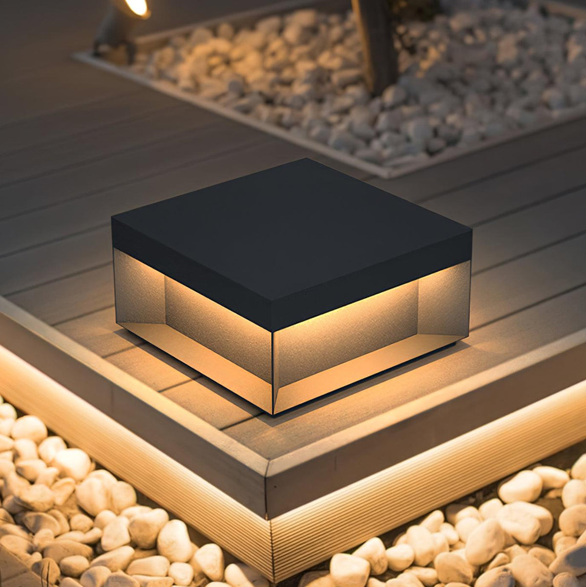 Outdoor Post Light Black Finish-Lighting > Outdoor Lighting-casanuva-casanuva