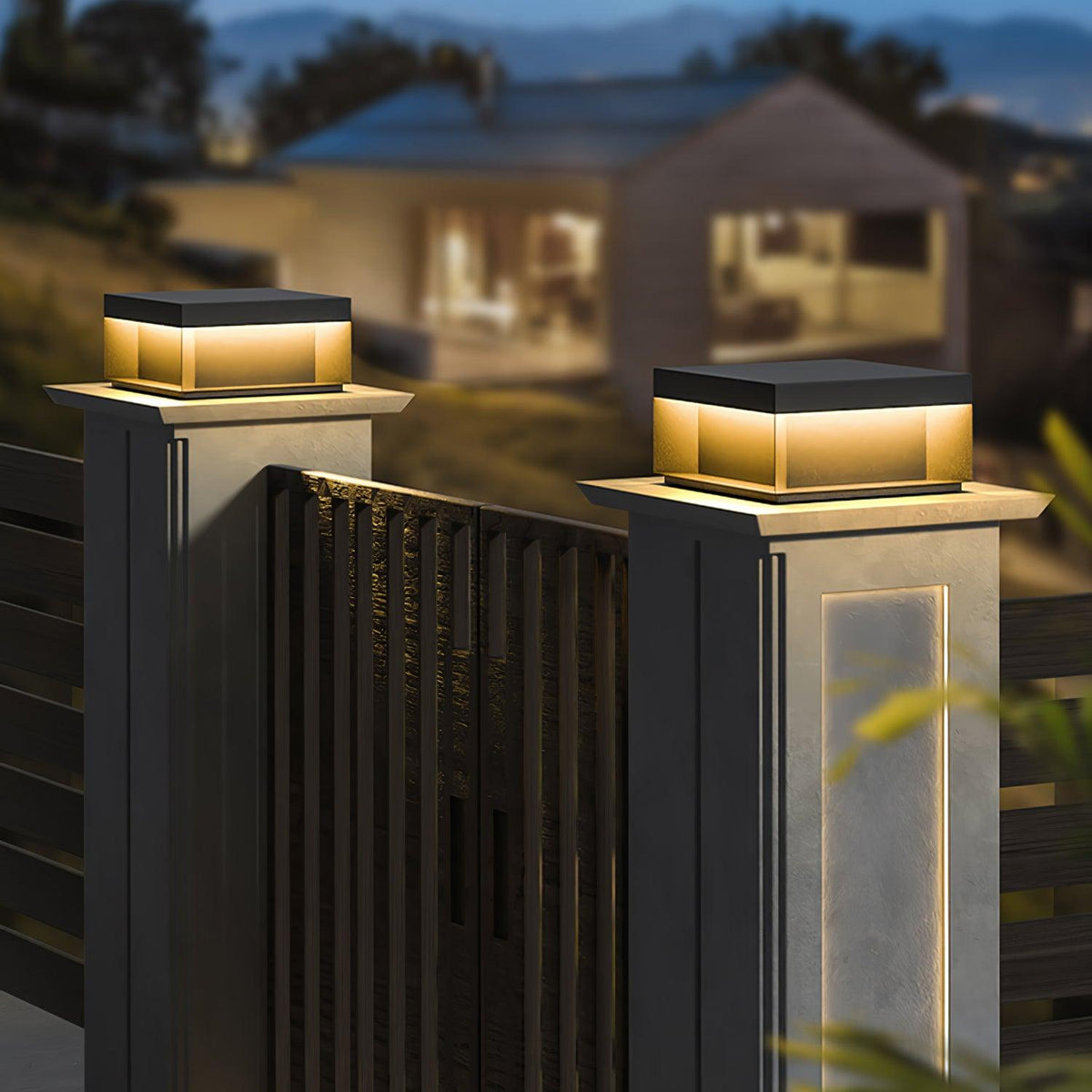 Outdoor Post Light Black Finish-Lighting > Outdoor Lighting-casanuva-casanuva