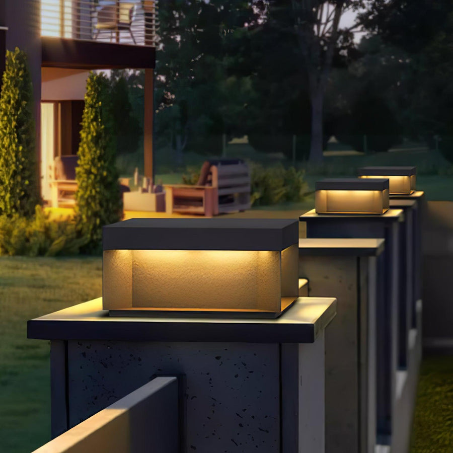 Outdoor Post Light Black Finish-Lighting > Outdoor Lighting-casanuva-casanuva