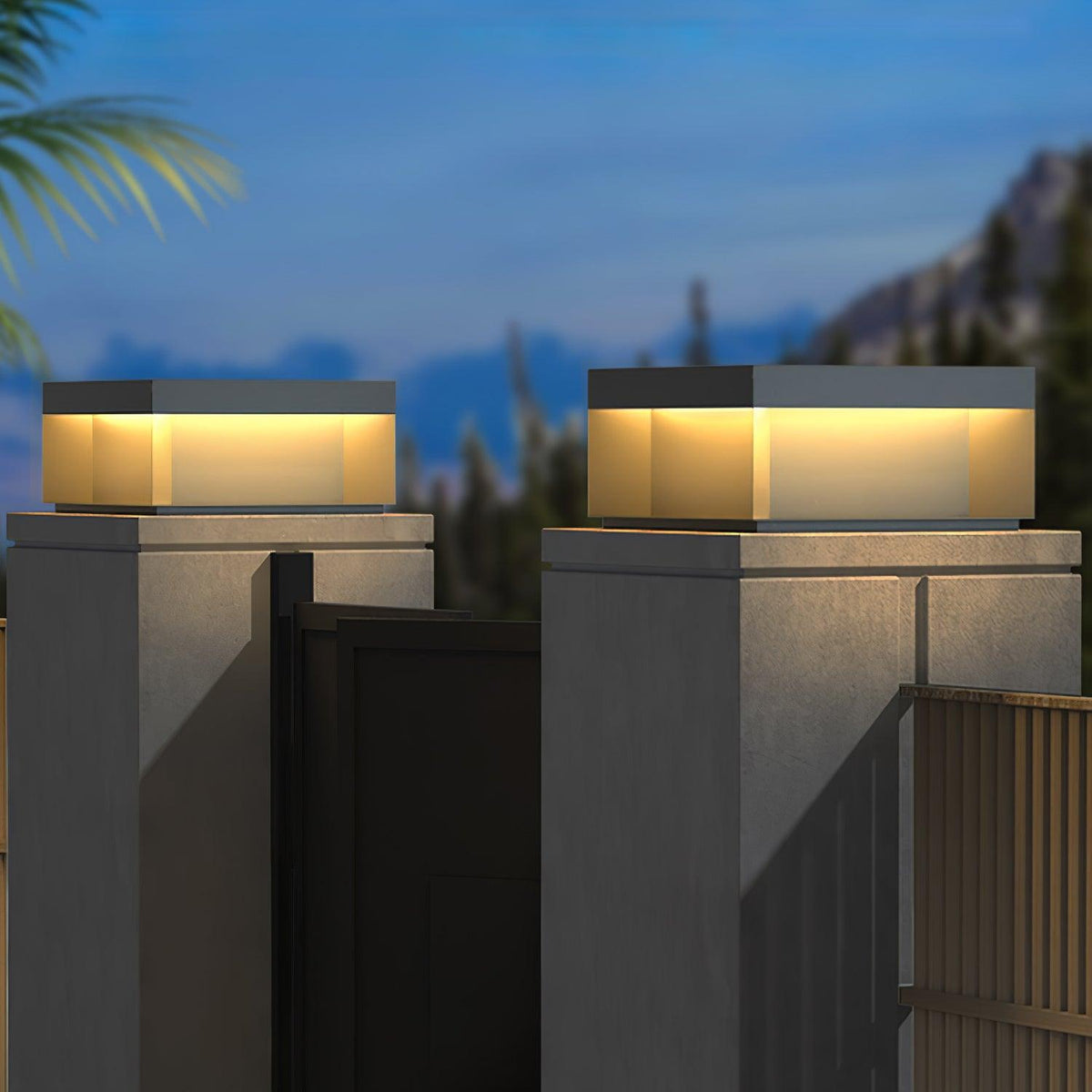 Outdoor Post Light Black Finish-Lighting > Outdoor Lighting-casanuva-casanuva