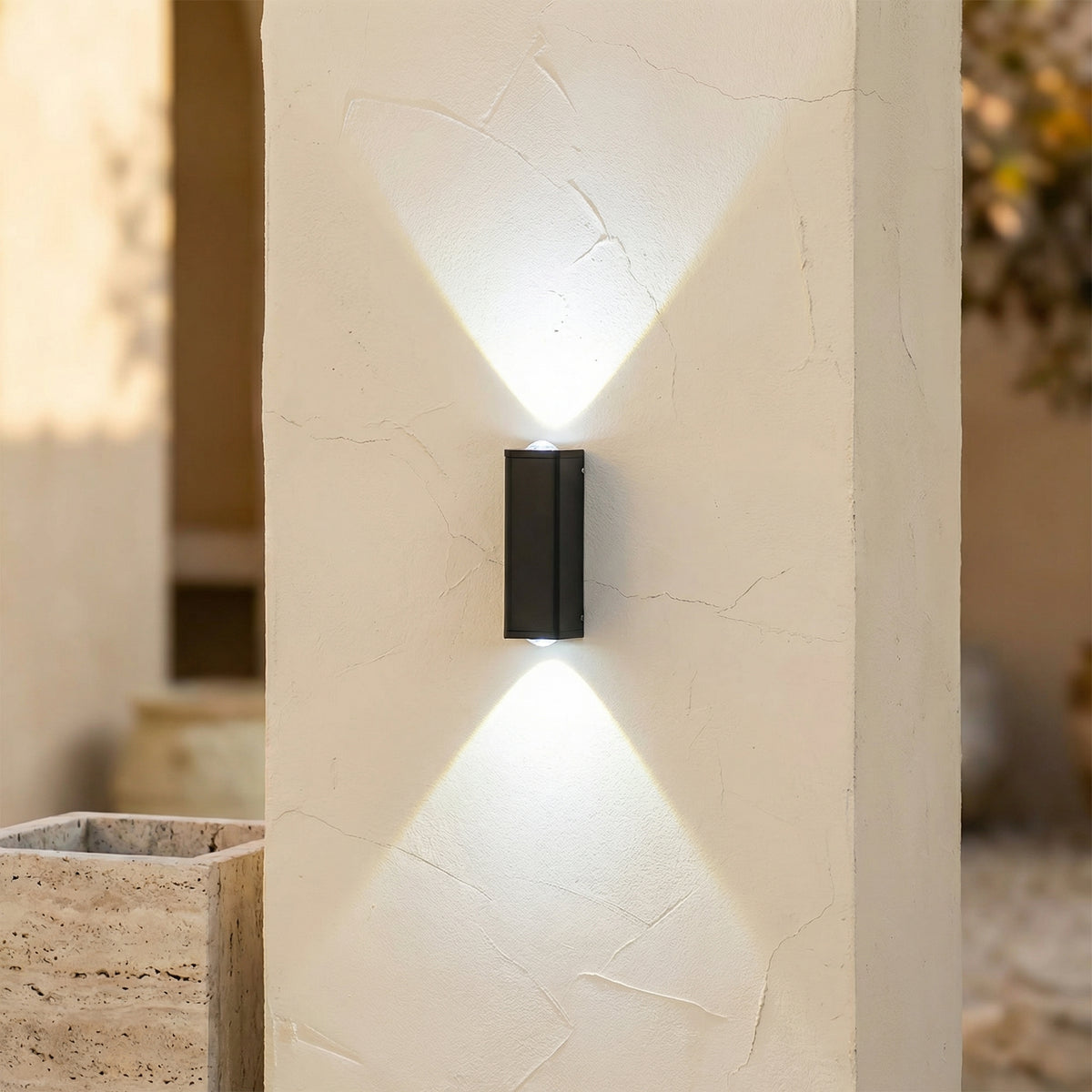 Outdoor Solar Wall Light Modern Up and Down Design for Garden Courtyard-Lighting > Outdoor Lighting-casanuva-casanuva
