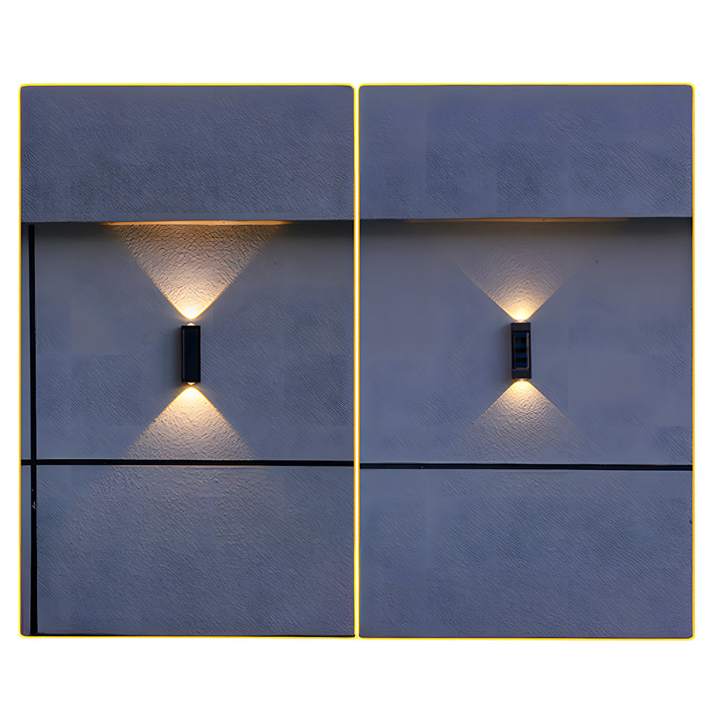 Outdoor Solar Wall Light Modern Up and Down Design for Garden and Courtyard-Lighting > Outdoor Lighting-casanuva-casanuva