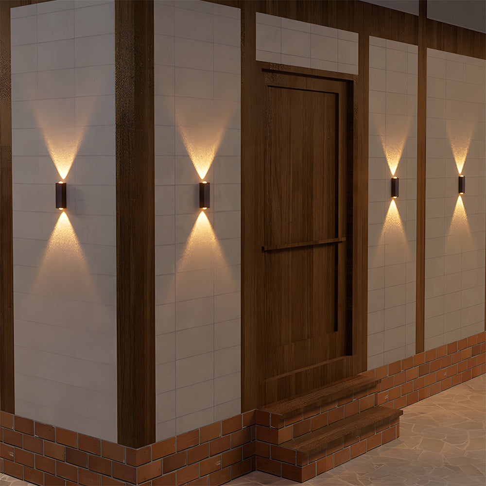 Outdoor Solar Wall Light Modern Up and Down Design for Garden and Courtyard-Lighting > Outdoor Lighting-casanuva-casanuva