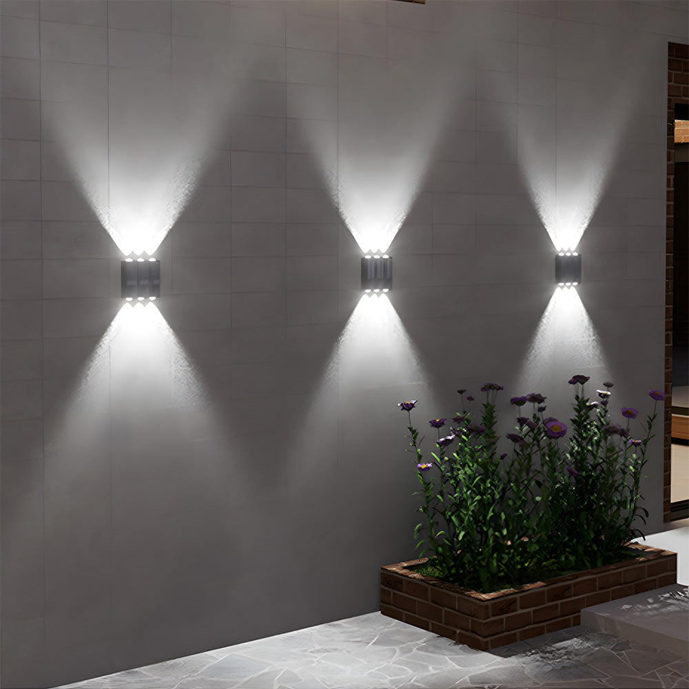 Outdoor Solar Wall Light Modern Up and Down Design for Garden and Courtyard-Lighting > Outdoor Lighting-casanuva-casanuva