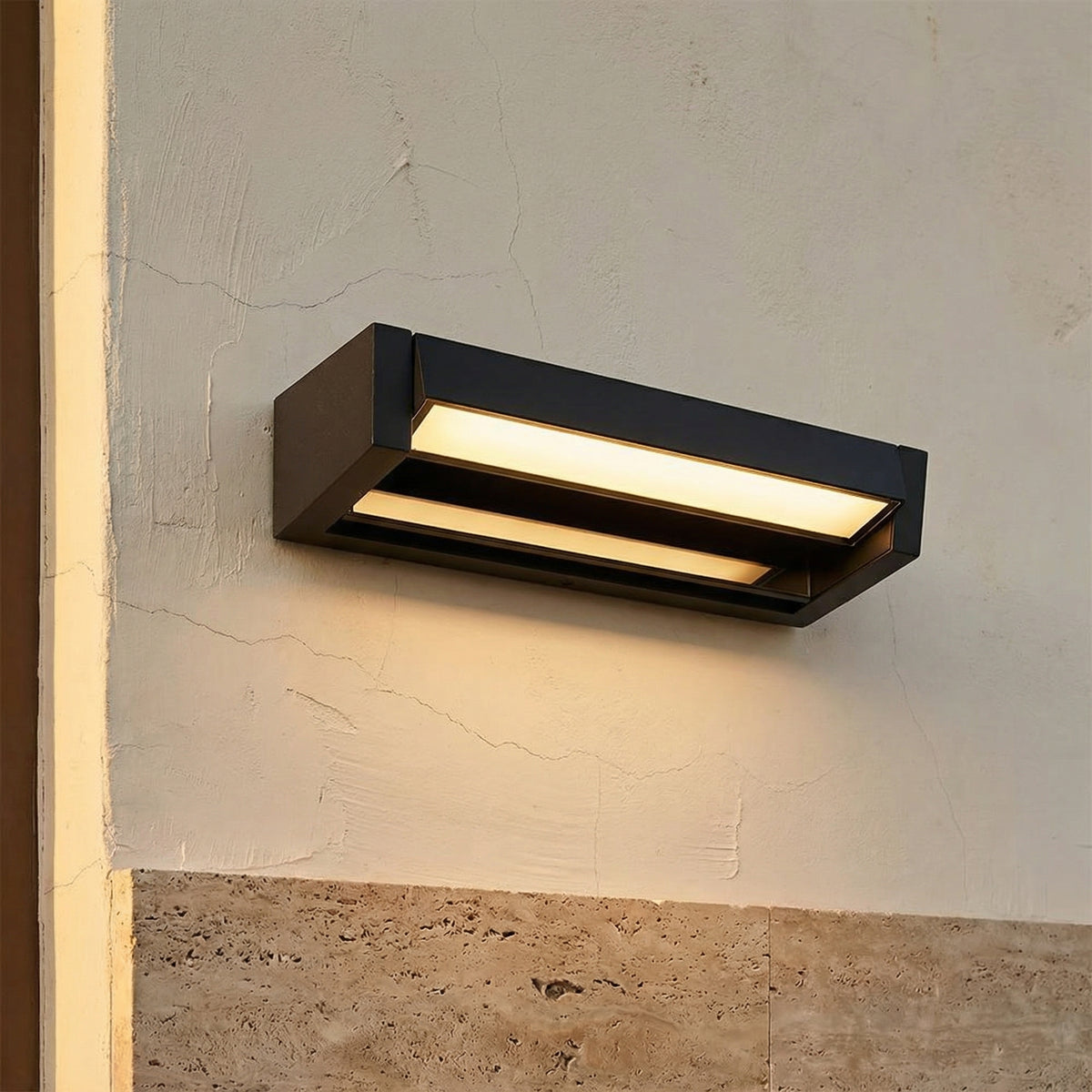 Outdoor Wall Light IP65 Black or White Finish-Lighting > Outdoor Lighting-casanuva-casanuva