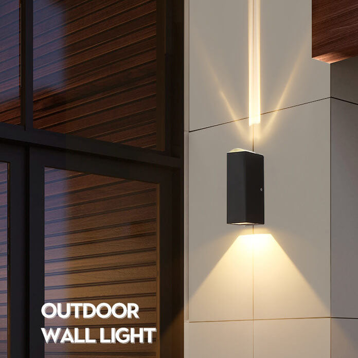 Outdoor Wall Light LED Rectangular Sconce Lamp-Lighting > Outdoor Lighting-casanuva-Large - One Focusing +...-Dimmable-White Light (5000K)-casanuva