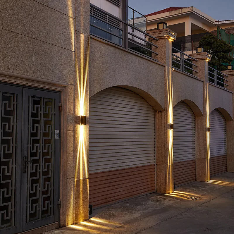 Outdoor Wall Light LED Rectangular Sconce Lamp-Lighting > Outdoor Lighting-casanuva-Large - Three Beams Up...-Not Dimmable-White Light (5000K)-casanuva