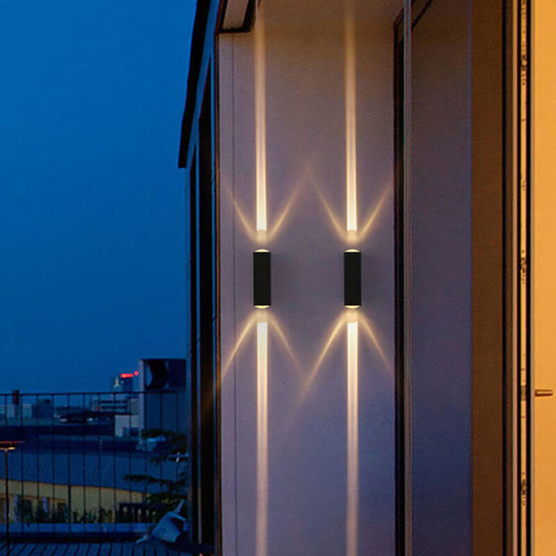 Outdoor Wall Light LED Rectangular Sconce Lamp-Lighting > Outdoor Lighting-casanuva-Small - One Main Beam ...-Not Dimmable-Warm Light (3000K)-casanuva