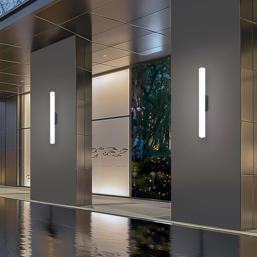 Outdoor Wall Light LED White Minimalist Design-Lighting > Outdoor Lighting-casanuva-White-L25cm*H10(12W)-White Light-casanuva