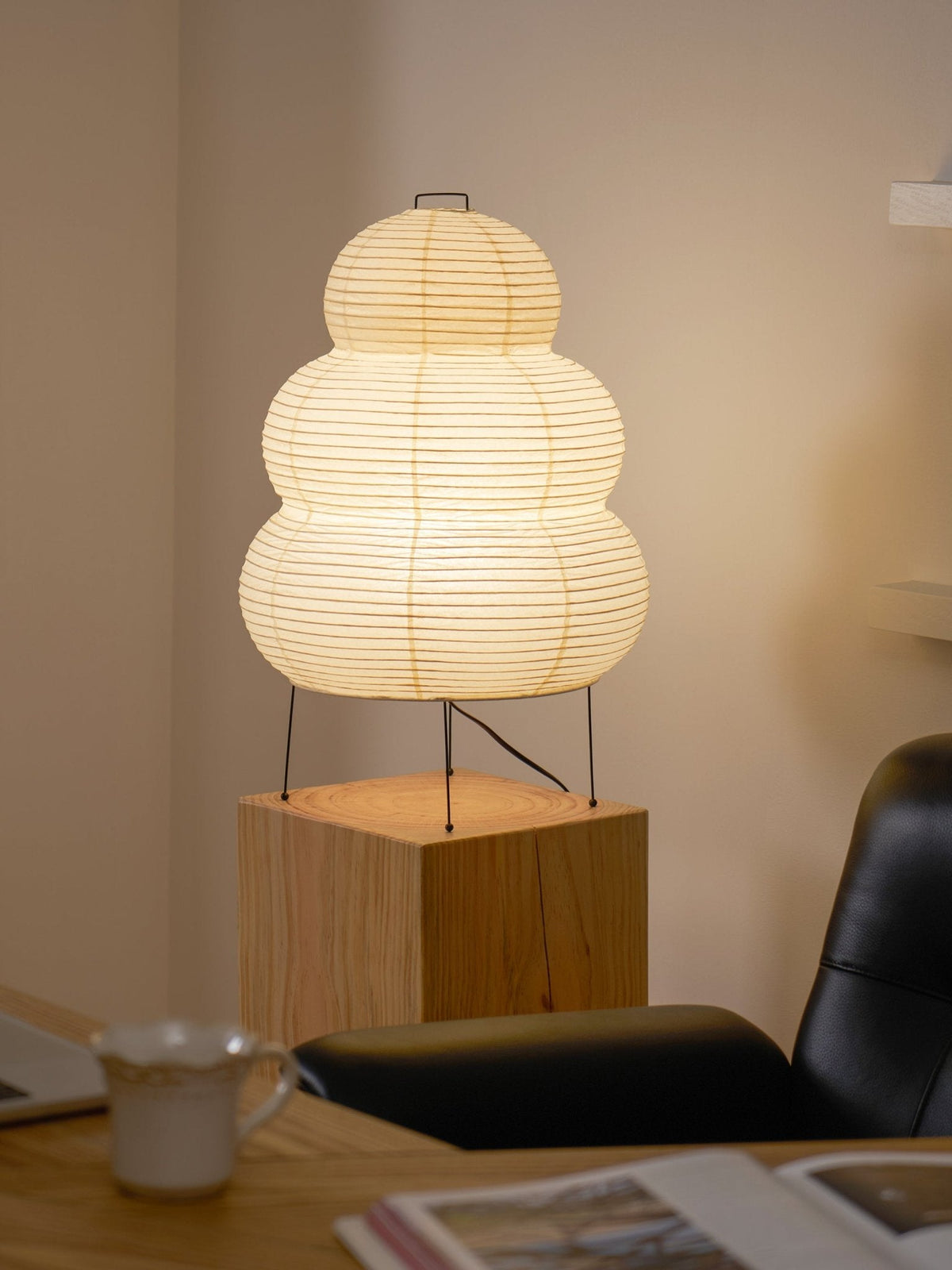 Paper Table Lamp with Soft Glow-Lighting > Table Lamps-casanuva-casanuva