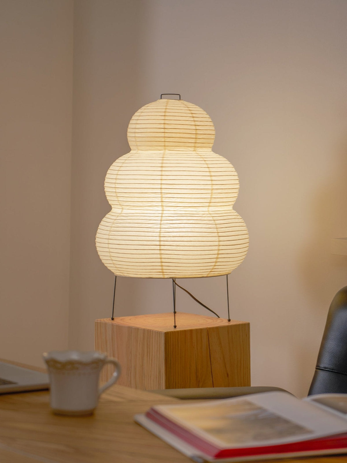 Paper Table Lamp with Soft Glow-Lighting > Table Lamps-casanuva-casanuva