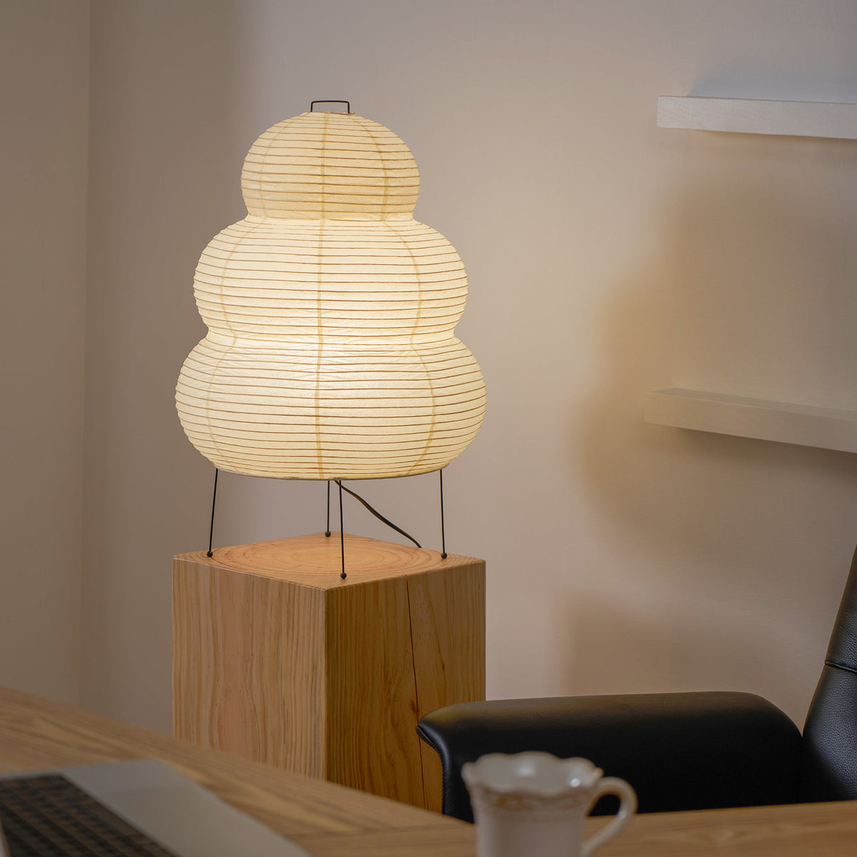 Paper Table Lamp with Soft Glow-Lighting > Table Lamps-casanuva-casanuva