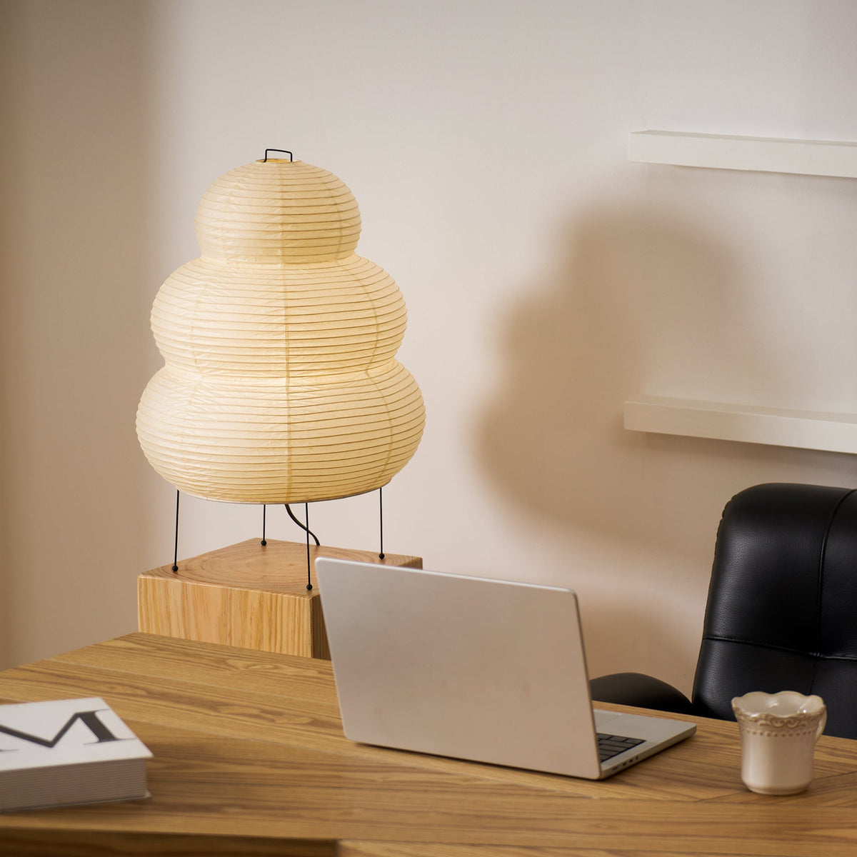 Paper Table Lamp with Soft Glow-Lighting > Table Lamps-casanuva-casanuva