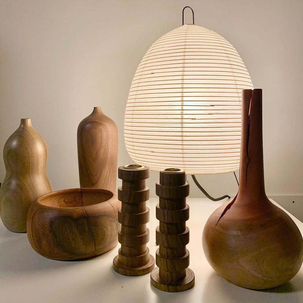Paper Table Lamp with Soft Glow-Lighting > Table Lamps-casanuva-casanuva