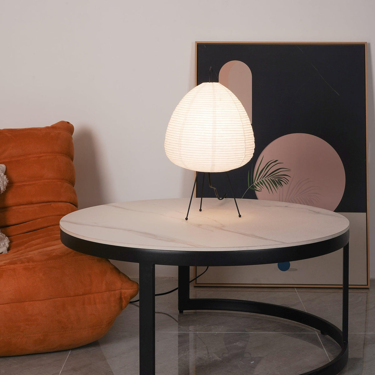 Paper Table Lamp with Soft Glow-Lighting > Table Lamps-casanuva-casanuva