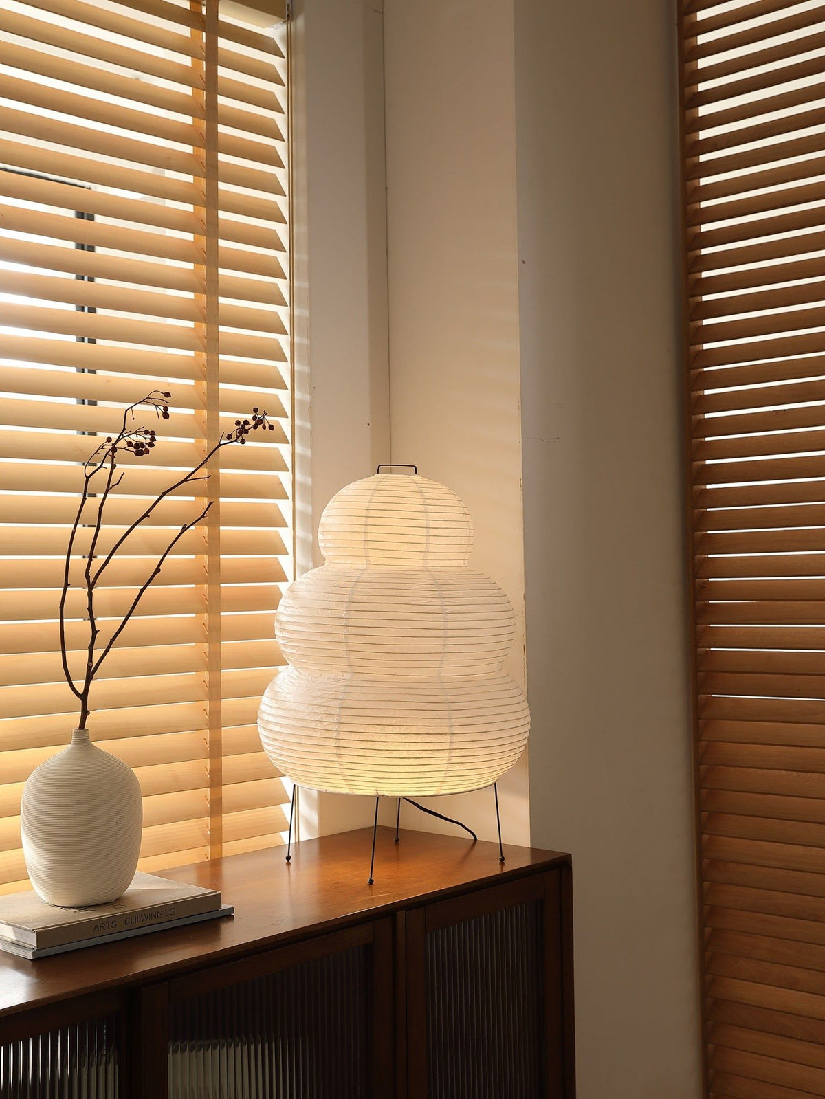Paper Table Lamp with Soft Glow-Lighting > Table Lamps-casanuva-casanuva
