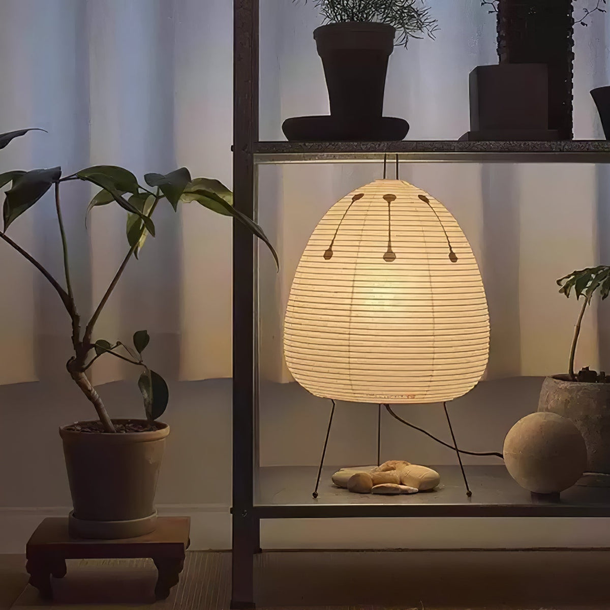 Paper Table Lamp with Soft Glow-Lighting > Table Lamps-casanuva-casanuva