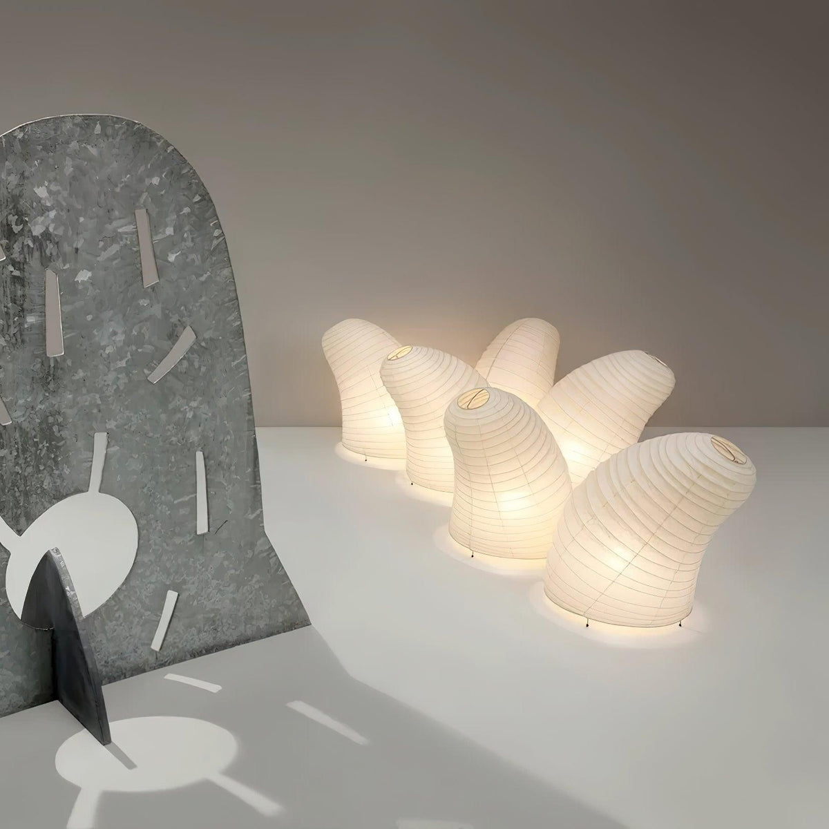 Paper Table Lamp with Soft Glow-Lighting > Table Lamps-casanuva-casanuva
