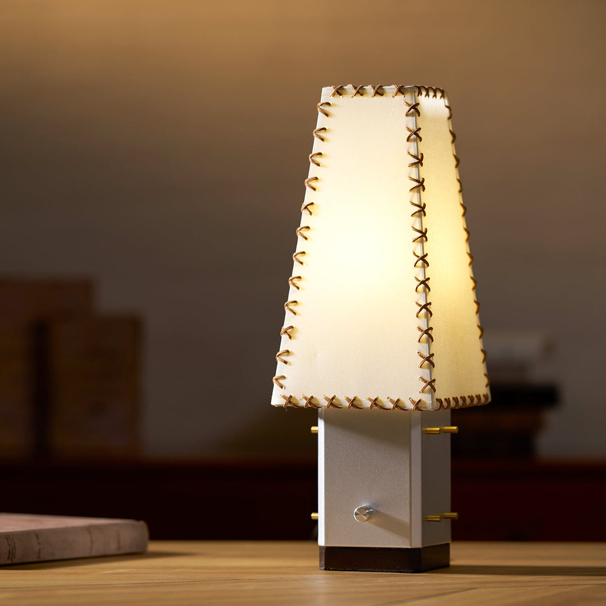 Parchment Table Lamp with Warm Glow-Lighting > Table Lamps-casanuva-casanuva