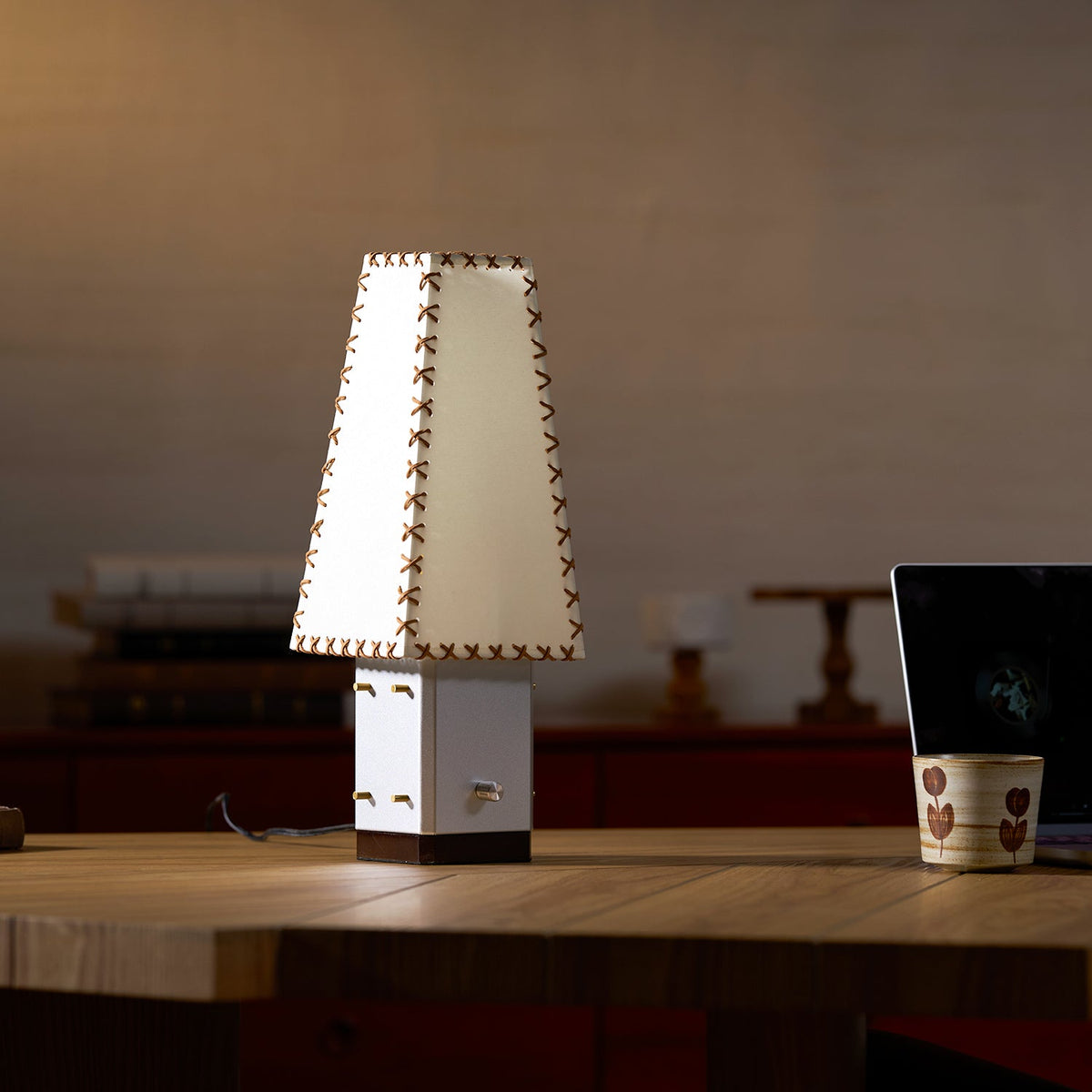 Parchment Table Lamp with Warm Glow-Lighting > Table Lamps-casanuva-casanuva
