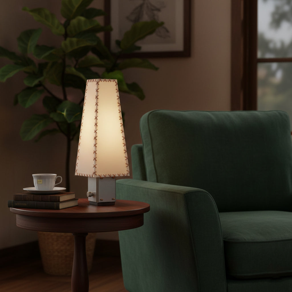 Parchment Table Lamp with Warm Glow-Lighting > Table Lamps-casanuva-casanuva