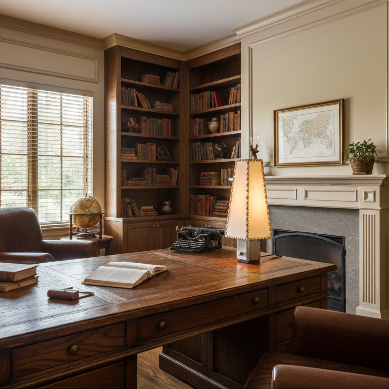 Parchment Table Lamp with Warm Glow-Lighting > Table Lamps-casanuva-casanuva