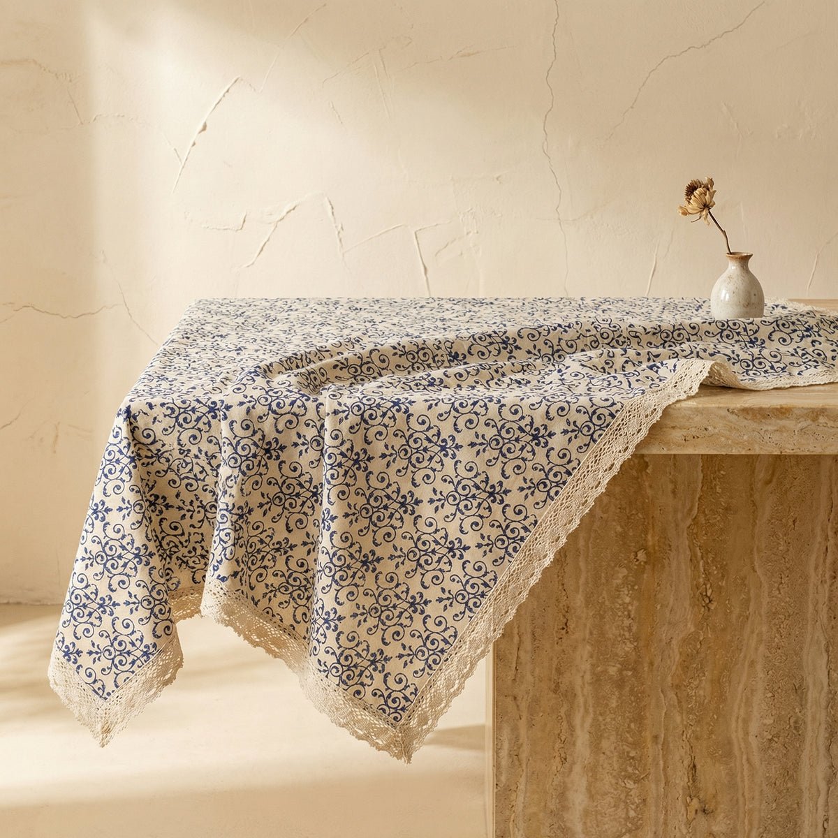 Patterned Tablecloth Cottage Chic Design-Covers & Textiles > Table Cloths-casanuva-casanuva