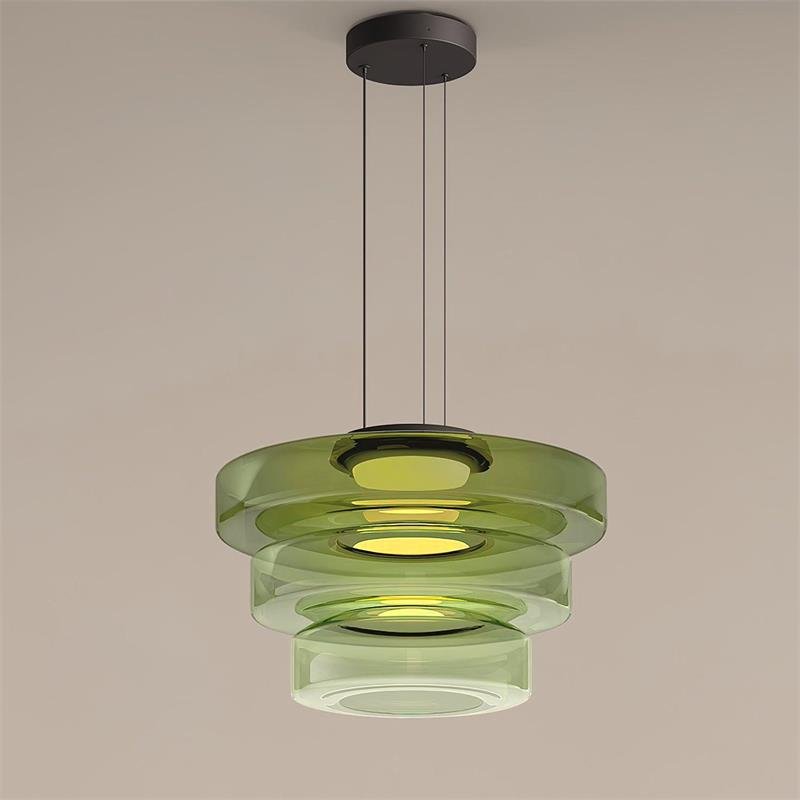Pendant Light Levels Series Modern Design-Lighting > Pendant Lights-casanuva-45cmx33cm-Green-Warm Light-casanuva