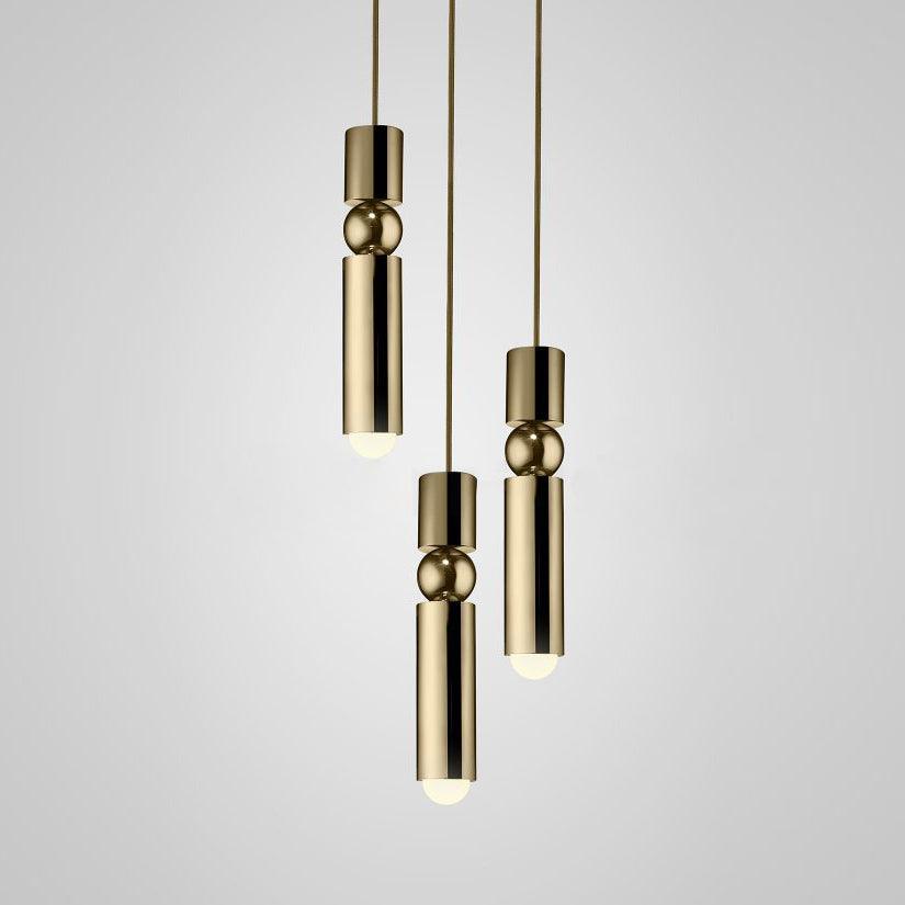 Pendant Light with Adjustable Height-Lighting > Pendant Lights-casanuva-30cmx150cm-Gold-casanuva