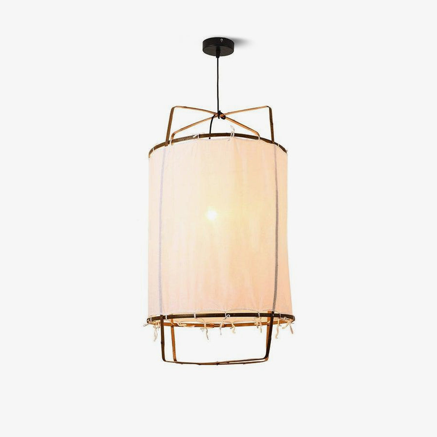 Pendant Light with Natural Fiber Shade-Lighting > Pendant Lights-casanuva-casanuva