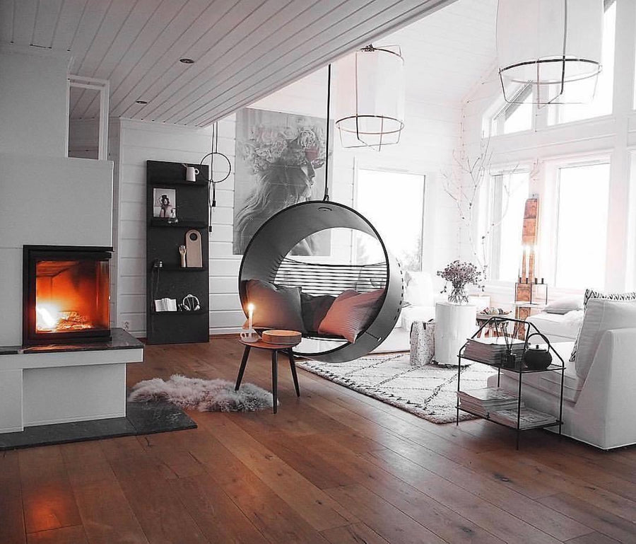 Pendant Light with Natural Fiber Shade-Lighting > Pendant Lights-casanuva-casanuva