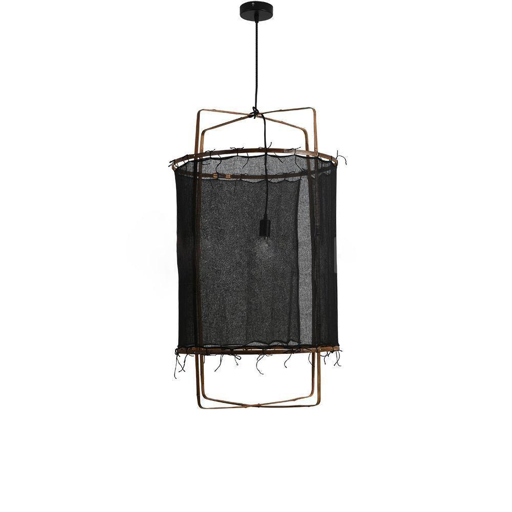 Pendant Light with Natural Fiber Shade-Lighting > Pendant Lights-casanuva-casanuva