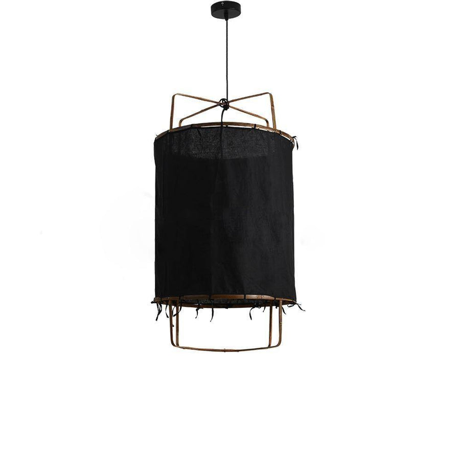 Pendant Light with Natural Fiber Shade-Lighting > Pendant Lights-casanuva-casanuva