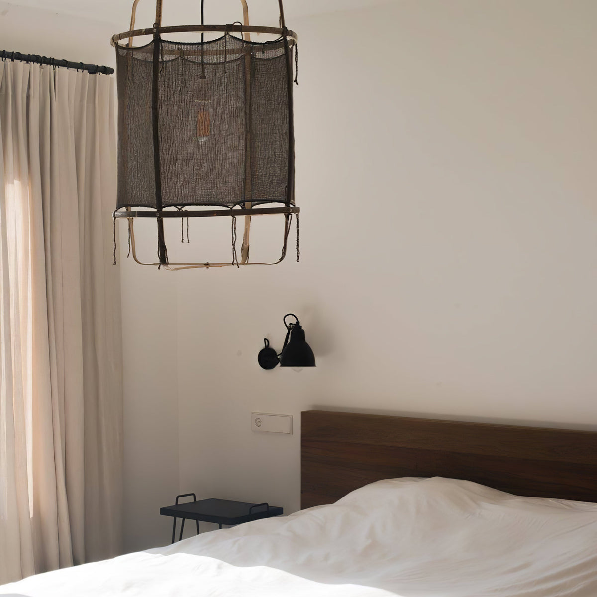 Pendant Light with Natural Fiber Shade-Lighting > Pendant Lights-casanuva-casanuva