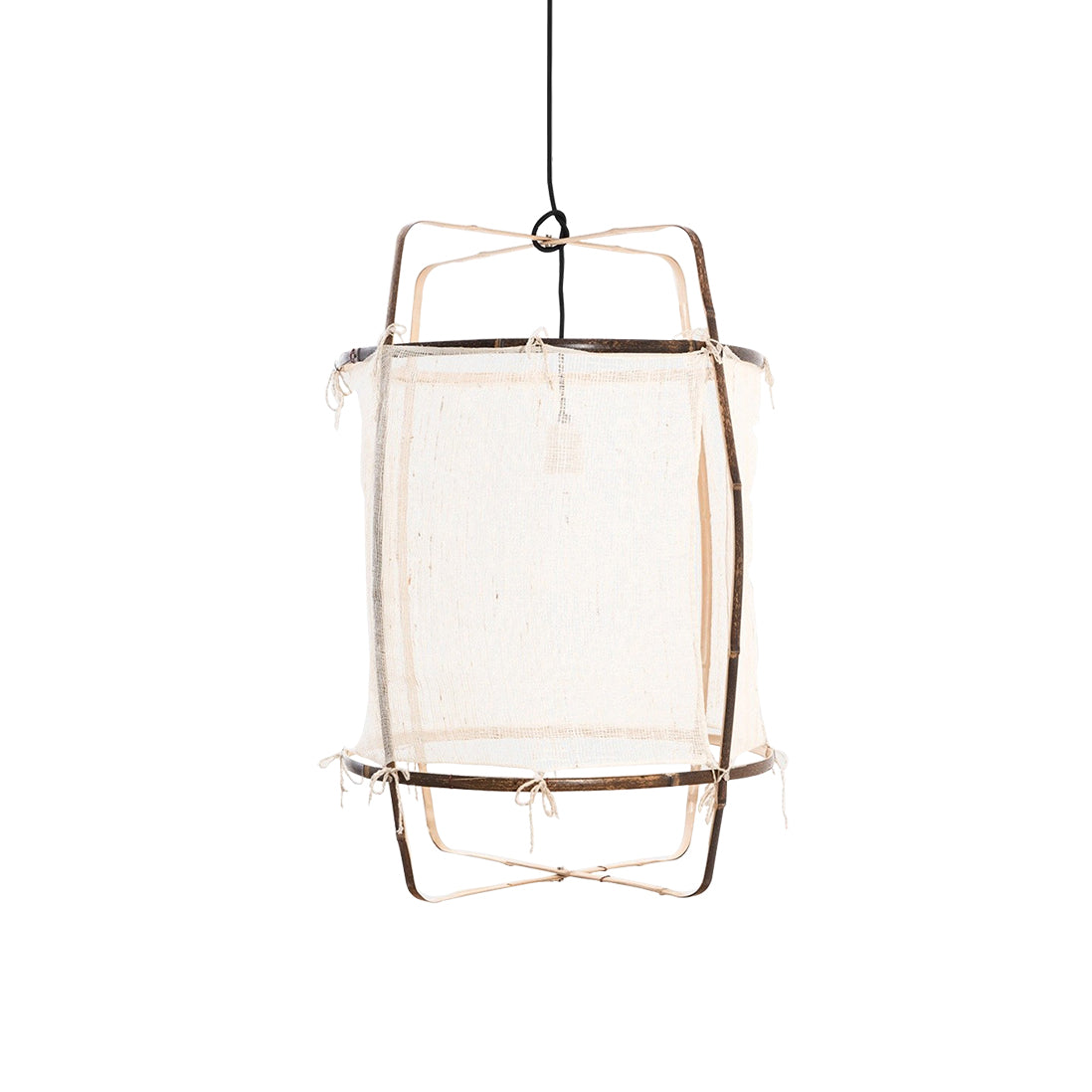 Pendant Light with Natural Fiber Shade-Lighting > Pendant Lights-casanuva-casanuva