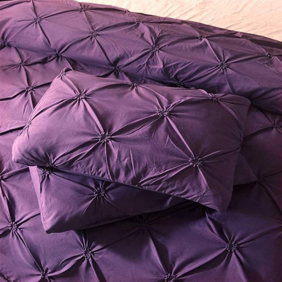 Pinch Pleat Duvet Cover Set Amore Luxury-Bedding & Bath > Bedding Sets-casanuva-casanuva